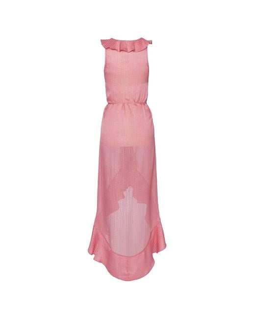 Anse Victorin Pink Lea Silk Dress