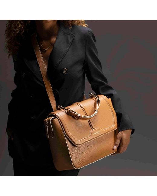 Mia First - Venezia Brown Neutrals Work Bag Miacity