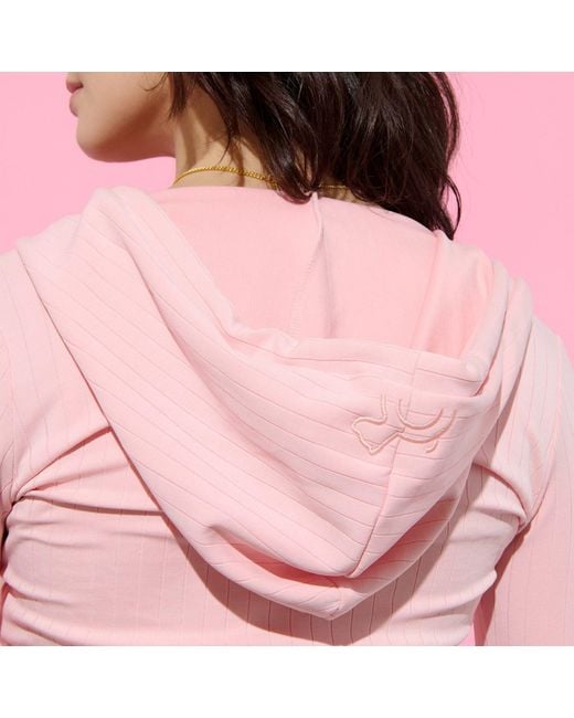 Cloud Haven Pink Sweet Pit Bull Zip Up Hoodie