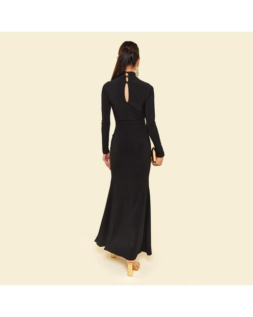 Celestine & Mae Black Silene Maxi Dress