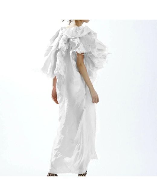 Miro Misljen White Tulip Dress