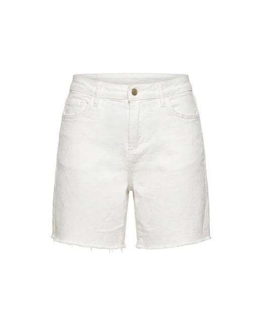 Adrift Clothing White Adrift Denim Cut Off Shorts