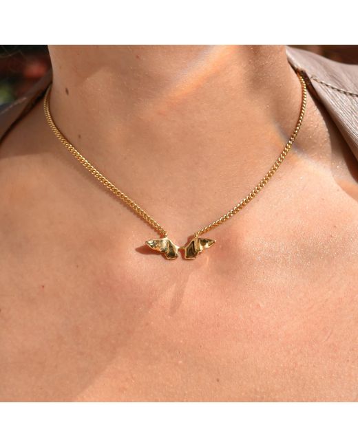 Dov Jewelry Metallic Angel Wings Necklace