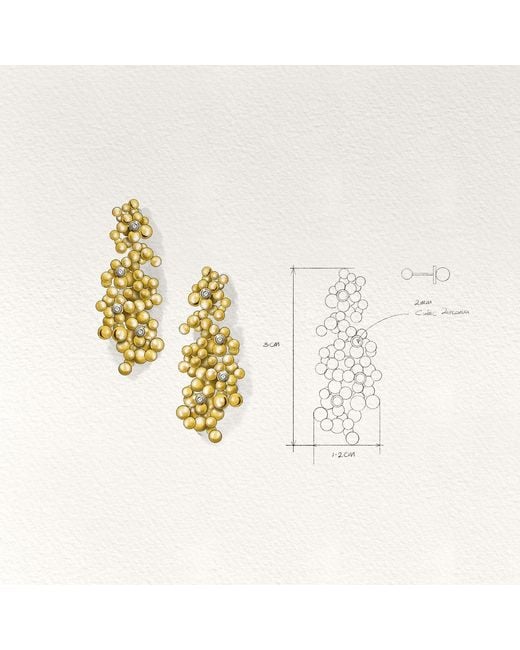 Martina Rozenberg Smira Jewelry Metallic Drizzle Earrings
