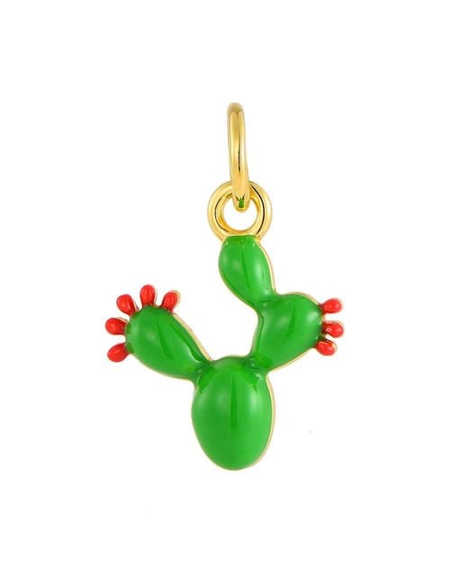 Pinnole Green Prickly Pear Charm
