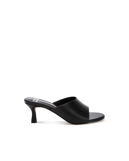 Rag & Co Black Maude Slip On Kitten Heels
