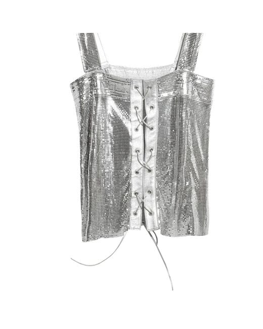 Paloma Lira Multicolor Silver Top