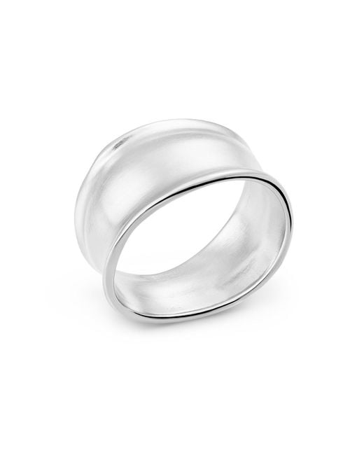 Joidart White Plated Ring Cala