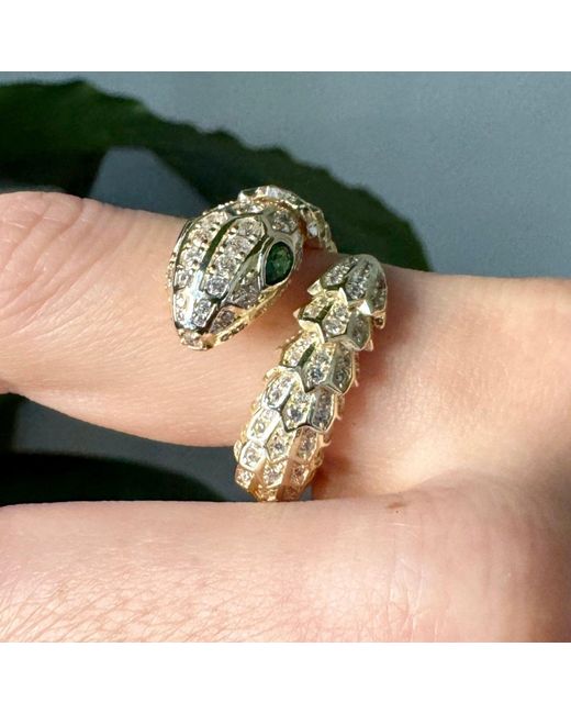 Laura Gray Metallic Over Sterling Snake Ring