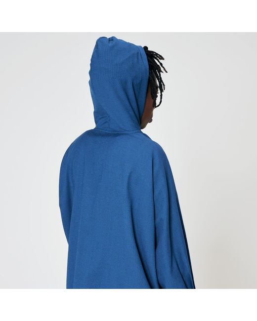 MOE Blue Zip Hooded Jacket for men