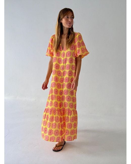 Mind Traveler Orange Mica Dress