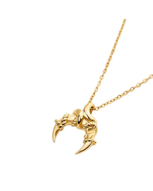 Elk & Bloom Metallic Roped Moment Twisted Horn 14K Pendant Necklace