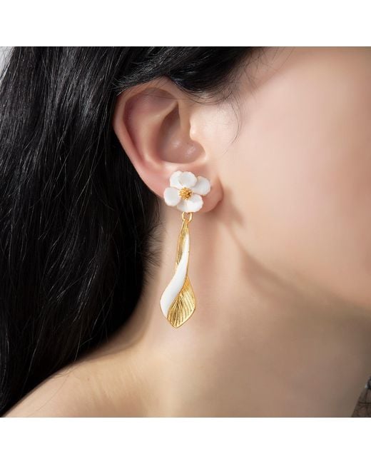 Milou Jewelry Metallic Infinity Drop Earrings