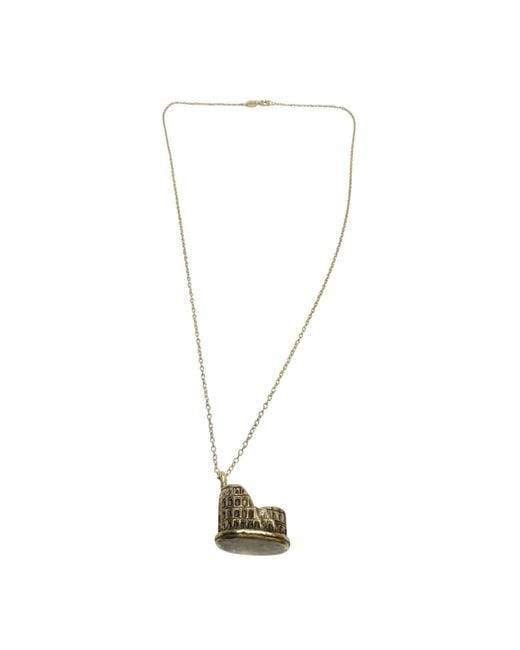Tg-Jewellery by Tamara Gervasio Metallic Colosseum Pendant – Handcrafted Sterling Or Flash-Plated