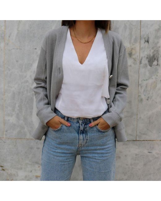 Mimhi Maison Gray Rosie Cardigan