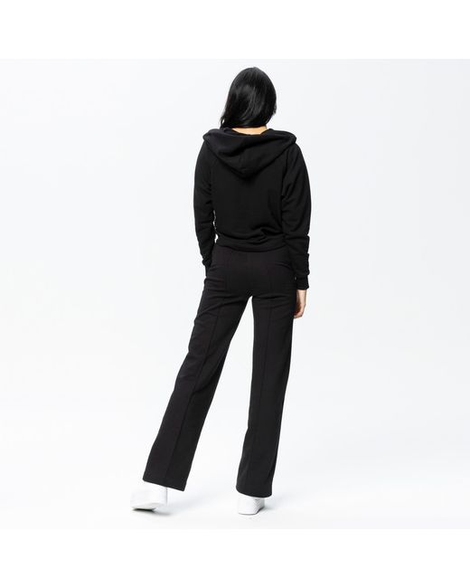 Otthie Black Wide-Leg Cosy Knitted Trousers