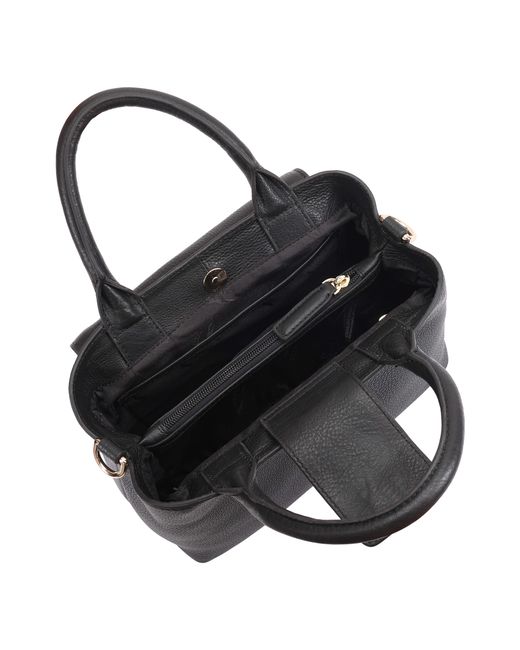 Paul Costelloe Black Navarre Leather Crossbody Bag