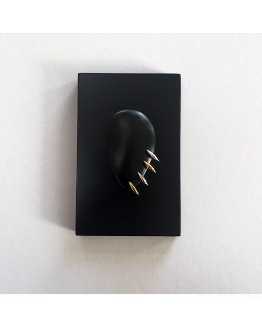 Tory Long Metallic Curve Studs