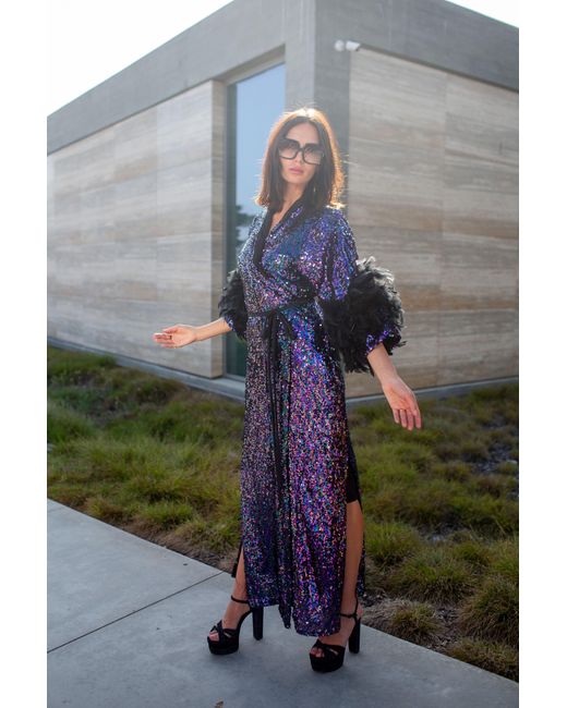 Jennafer Grace Black Marlene Wrap Dress
