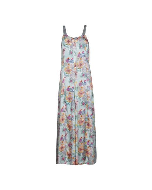 Maison Qala Blue Amara Wide Leg Jumpsuit