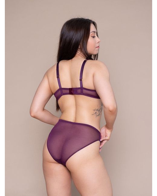 BonBon Lingerie Purple Stardust Plum Triangle Bra