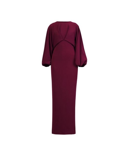 Meem Label Red Taylor Plum Maxi
