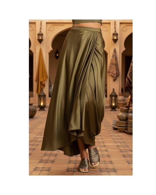 Beautiisoles by Robyn Shreiber Made in Italy Brown April Khaki Comfortable Flat Mule