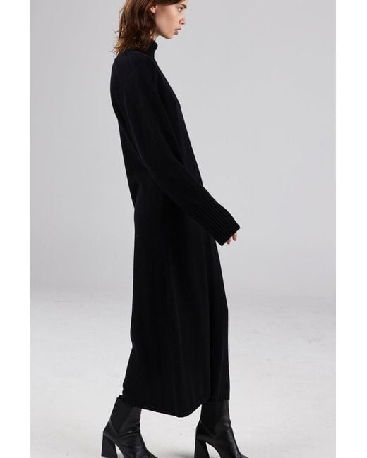 Dref Black Solaris Maxi Rollneck Knit