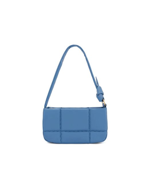 Orange Cube Blue Square Stitch Cushion Shoulder Bag