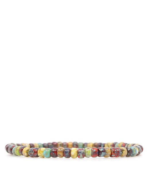 Shar Oke Natural Czech Picasso Beaded Bracelet for men