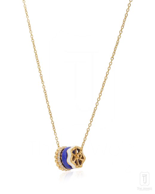 The Jewelz Metallic Lapis Ebb & Flow Necklace