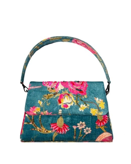 Simitri Blue Day Dream Trapezee Bag