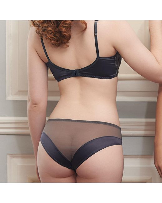 Tallulah Love Gray Gunmetal Brief
