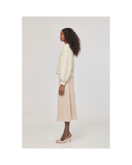 The Extreme Collection Natural Neutrals Ecru Tweed-Style Structured Cardigan Kingston
