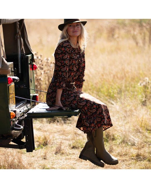 At Last Brown Meg Midi Dress