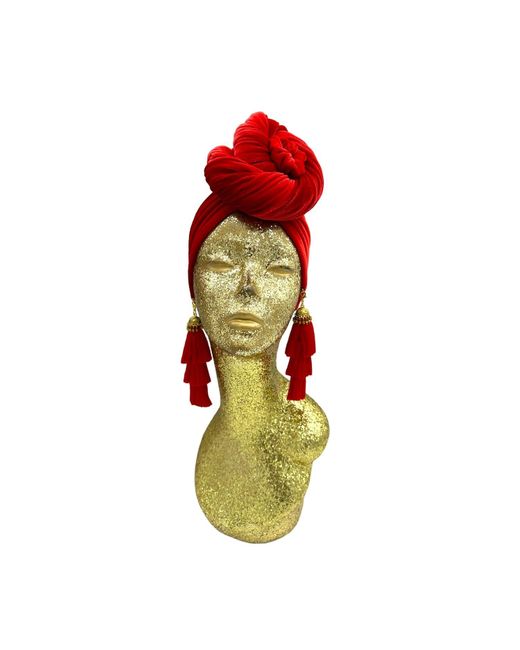 Julia Clancey Red Ruby Swinglette Turban