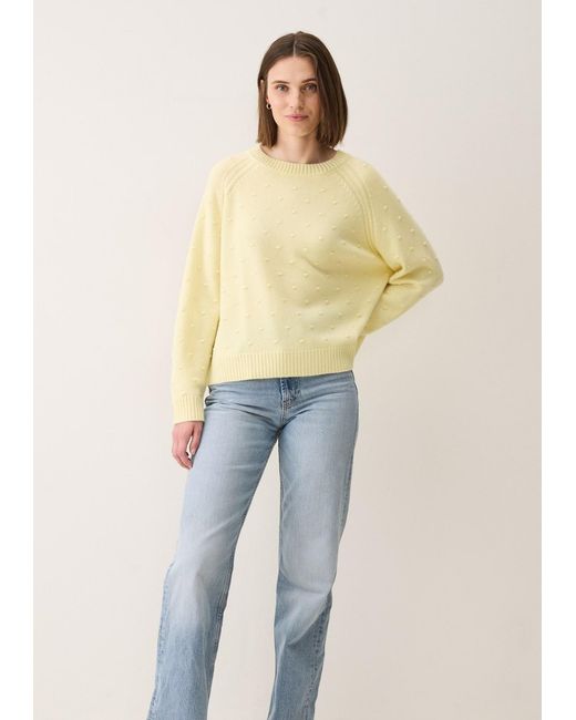 Loop Cashmere Yellow Bobble Sweater
