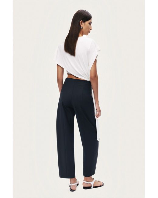 Nocturne Black Tailored Straight-Leg Pants
