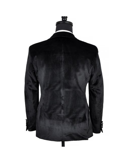 DAVID WEJ Black Maison Velvet Blazer – for men