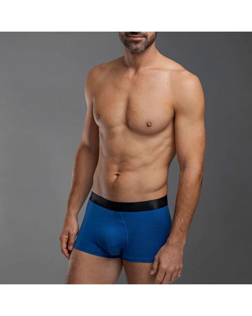 Zd - Zero Defects Blue Akiles Trunk – Breathable & Soft Soy Fiber for men