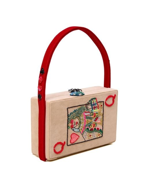 Simitri Red Poker Clutch Bag