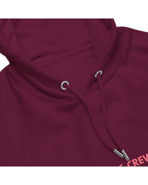 Anchor and Crew Red Burgundy One Moon Safari Editions Organic Cotton Hoodie for men