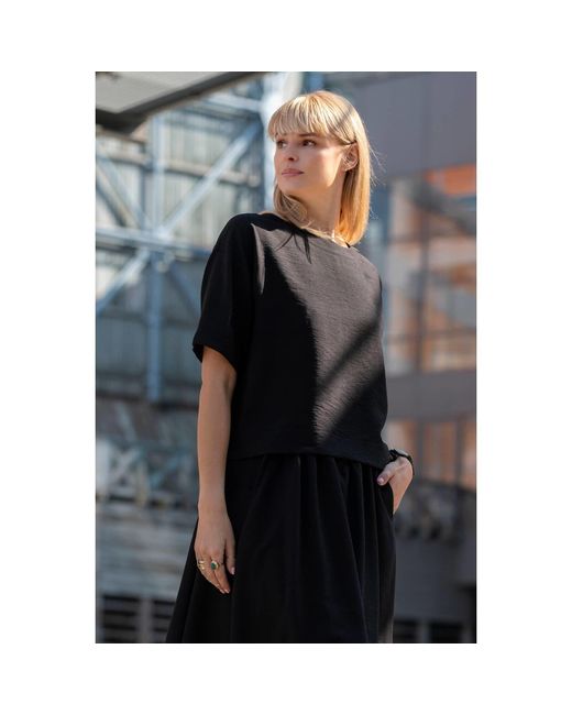Oh!Zuza Black Echo Oversized T-Shirt