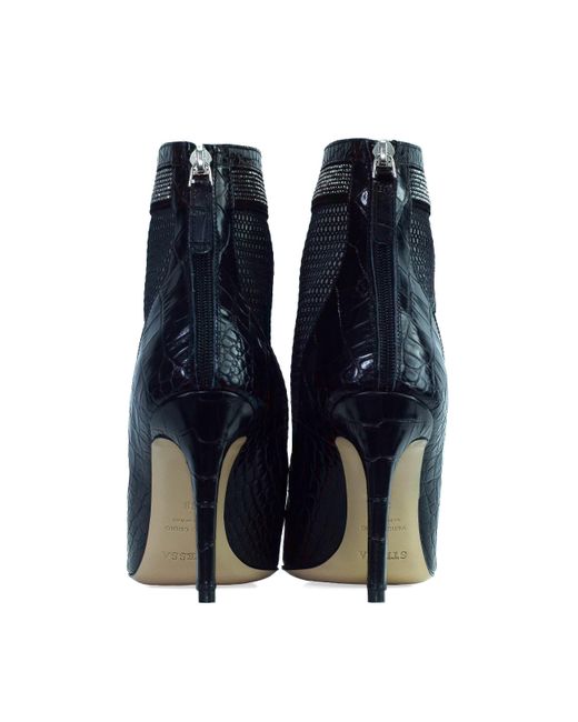 Stessa by Sarah Black The Valentina Croc Mesh Boot