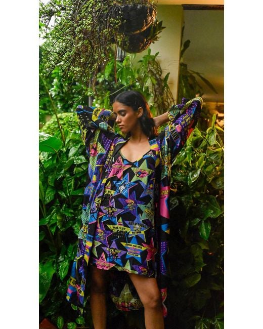 Any Old Iron Multicolor On Tour Printed Short Dress