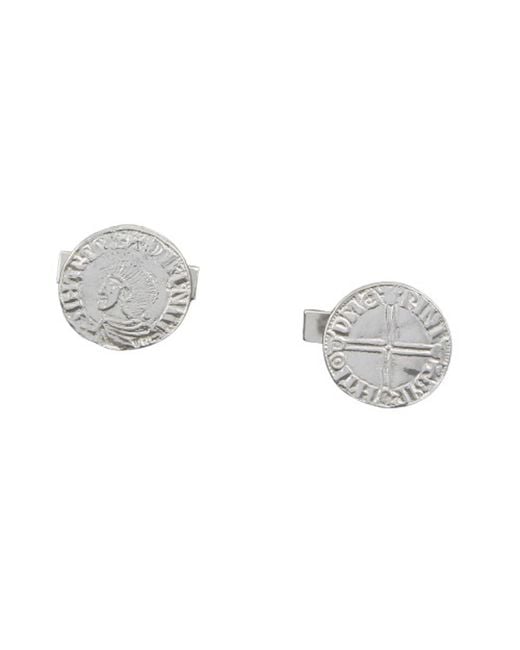 Simon Kemp Jewellers Metallic Viking Coin Cufflinks for men