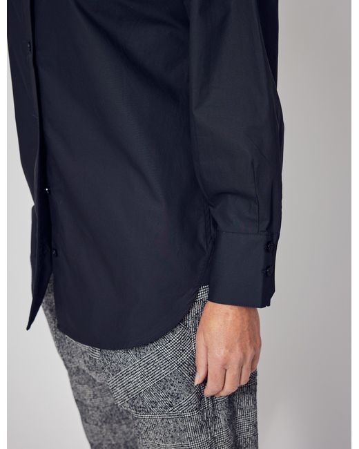 Lindsay Nicholas New York Blue Marcia Oversized Shirt