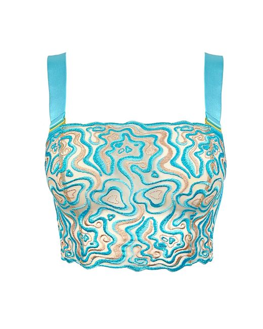 Somewhere Never Blue Give Me A Swirl Bandeau Bralette