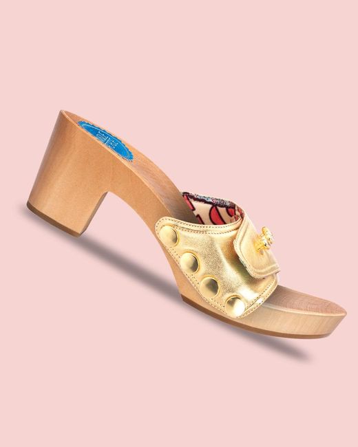 Nique Forde Metallic Butterscotch Georgie Sandals