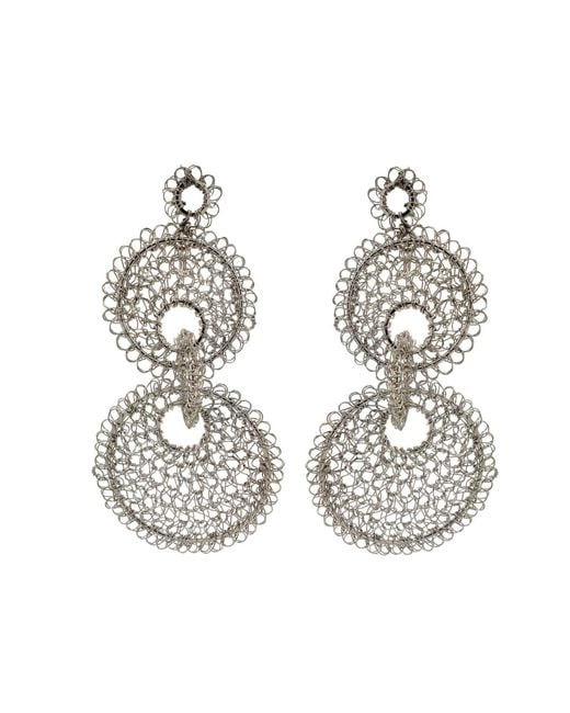 Lavish by Tricia Milaneze Metallic All Iris Handmade Earrings